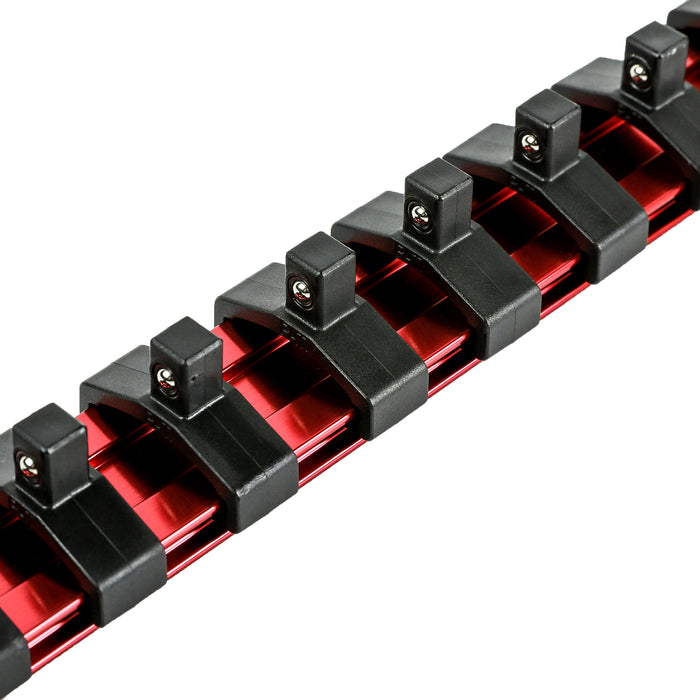 ARES 70201 - 1/4" Red Aluminum Socket Rail