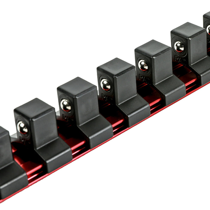 ARES 70203 - Riel de aluminio rojo de 1/2" para enchufes