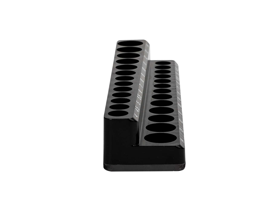 26-Piece 1/4" Black Metric Magnetic Socket Holder