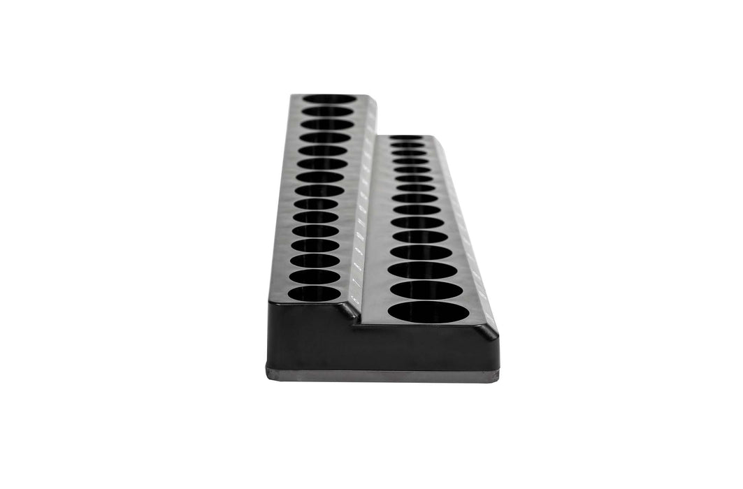 30-Piece 3/8" Black Metric Magnetic Socket Holder