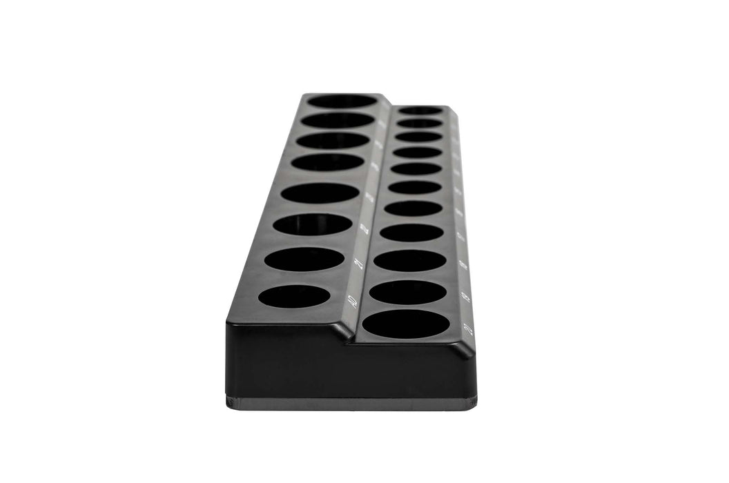 19-Piece 1/2" Black Metric Magnetic Socket Holder