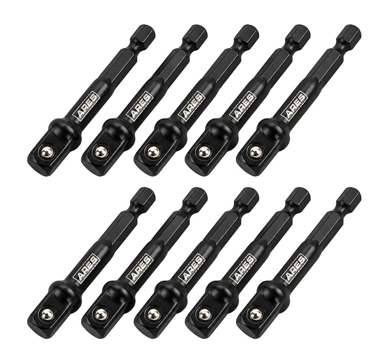 ARES 70387 - Juego de adaptadores de dados de impacto de 3 pulgadas y 3/8 pulgadas, 10 piezas