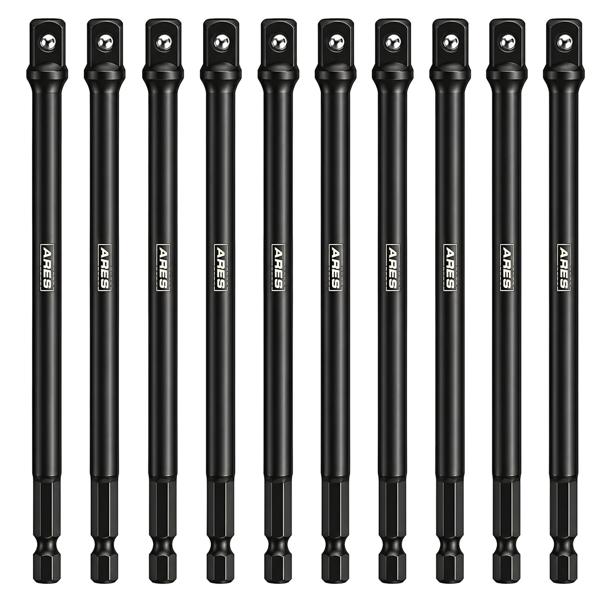 ARES 70388 - 10-Piece 3/8-Inch Drive 6-Inch Impact Grade Socket