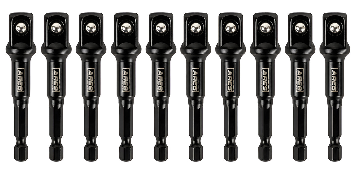 ARES 70390 - 10-Piece 1/2-Inch Drive 3-Inch Impact Grade Socket
