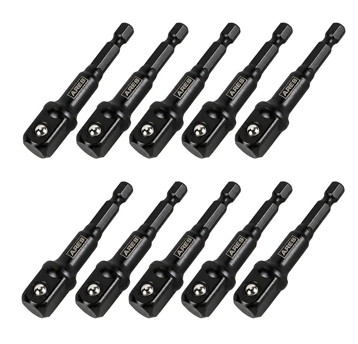 ARES 70390 - Juego de adaptadores de dados de impacto de 3 pulgadas y 1/2 pulgada de diámetro, 10 piezas