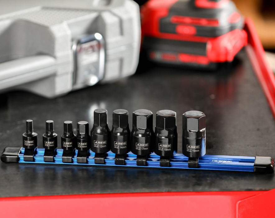 ARES 70497 - 9-Piece Metric Impact Hex Driver Set