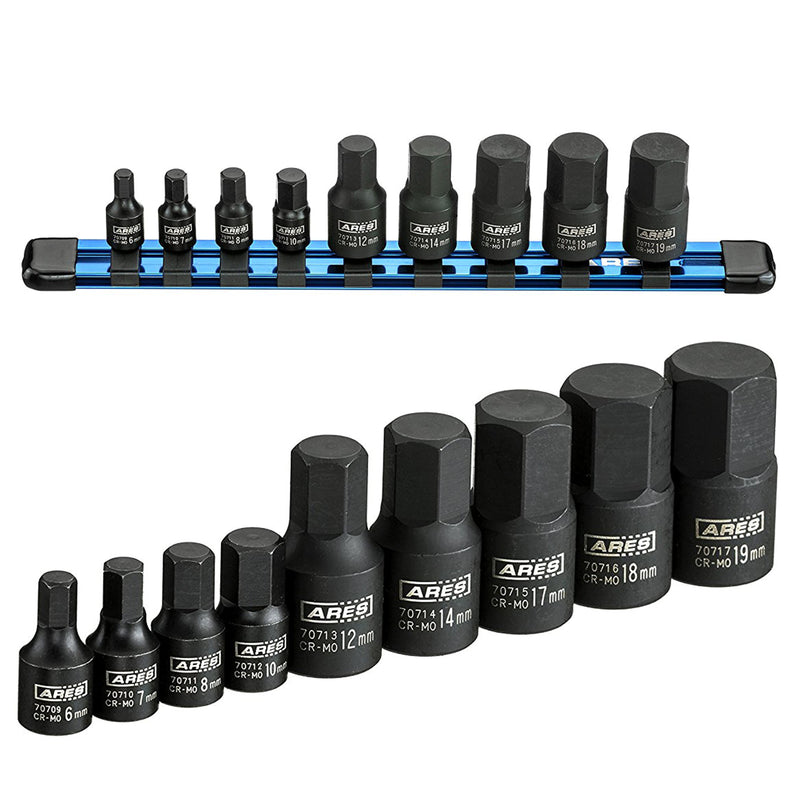 9-Piece Metric Impact Hex Driver Set