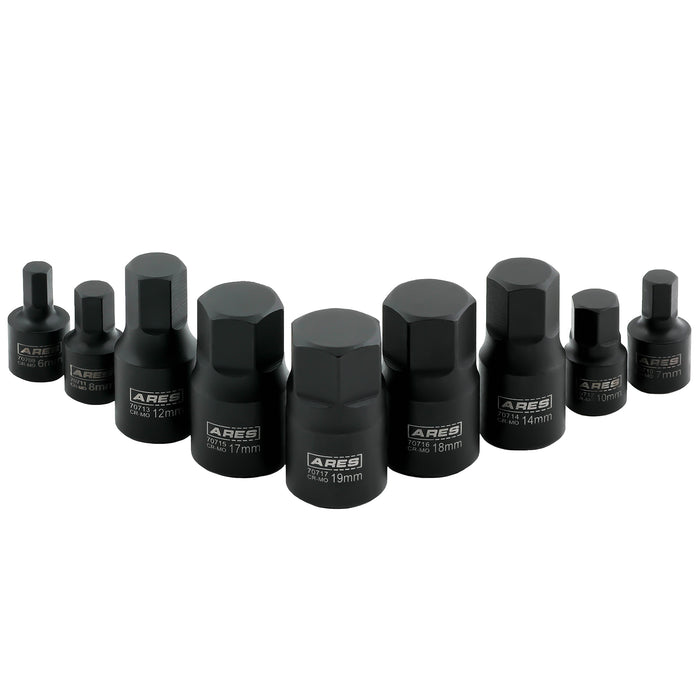 ARES 70497 - 9-Piece Metric Impact Hex Driver Set