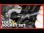 7-Piece 1/4-Inch Drive SAE Universal Flex Socket Set
