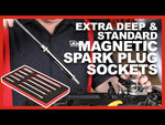 7-Piece Extra Deep and Standard Length Magnetic Spark Plug Socket Set