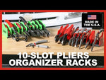 Green 10-Slot Pliers Organizer Rack