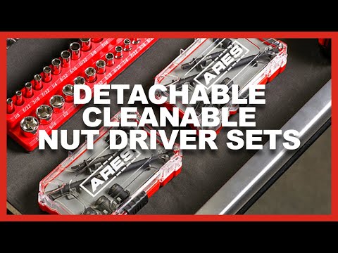 Cleanable Tool Kit ARES 27086 – 7-Piece Master SAE Detachable Cleanable Nut Driver Set ...