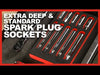 7-Piece Extra Deep and Standard Length Spark Plug Socket Set