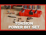 52-Piece Torsion Power Bit Set with Sliding Bit Holder