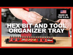 Hex Bit and Tool Organizer Tray