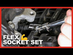 10-Piece 3/8-Inch Drive Metric Universal Flex Socket Set