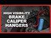 4-Piece Red Brake Caliper Hanger Set