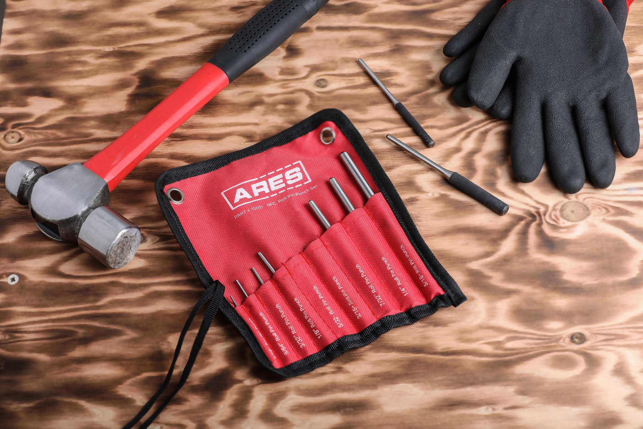 9-Piece Roll Pin Punch Set – ARES Tool, MJD Industries, LLC