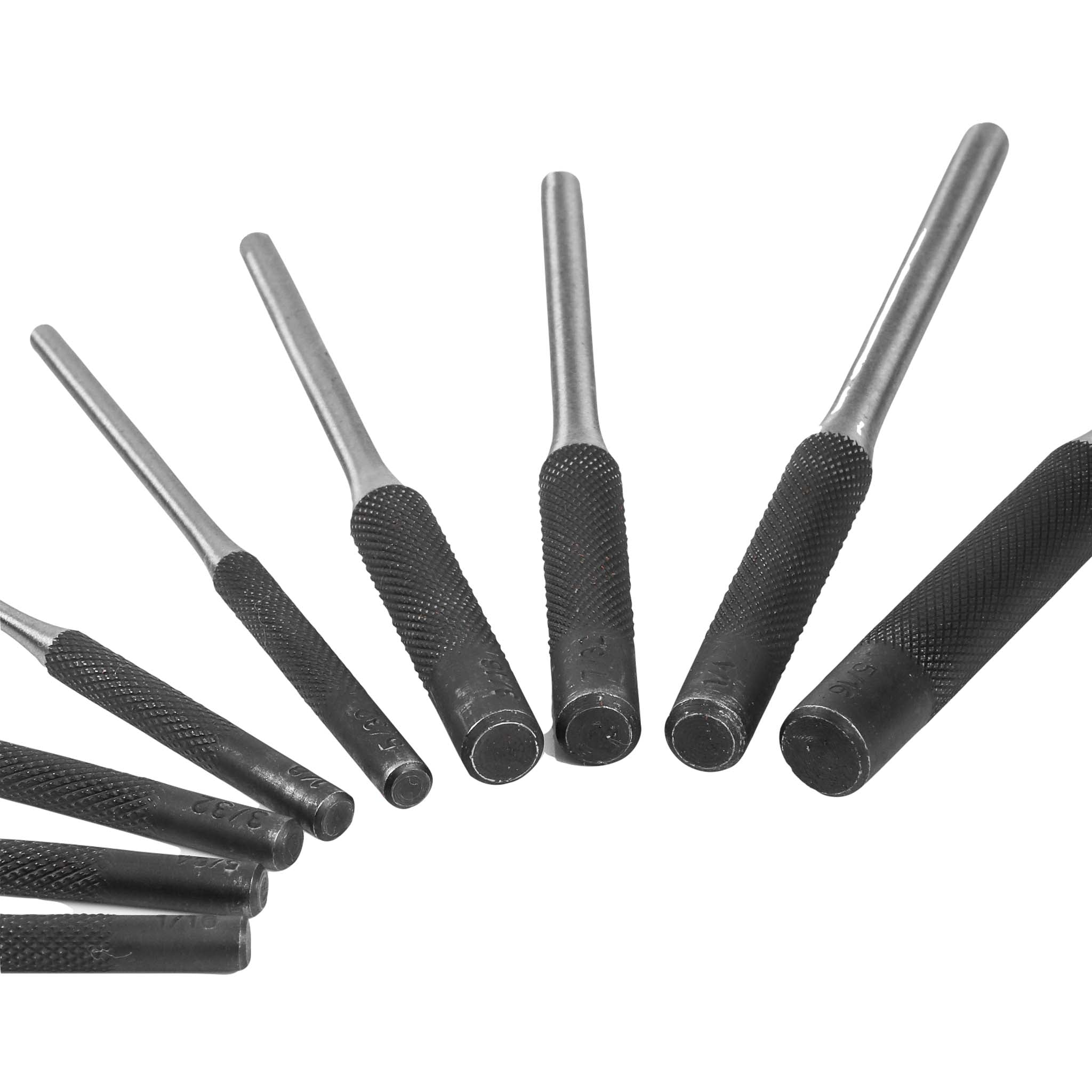 9Pcs Durable Steel Roll Pin Punch Set Tool Kit For Removing Pins #IN-G