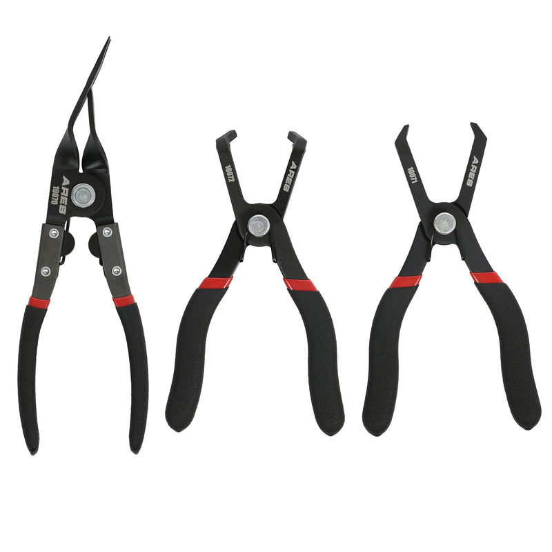 3-Piece Push Pin and Trim Clip Removal Pliers Set