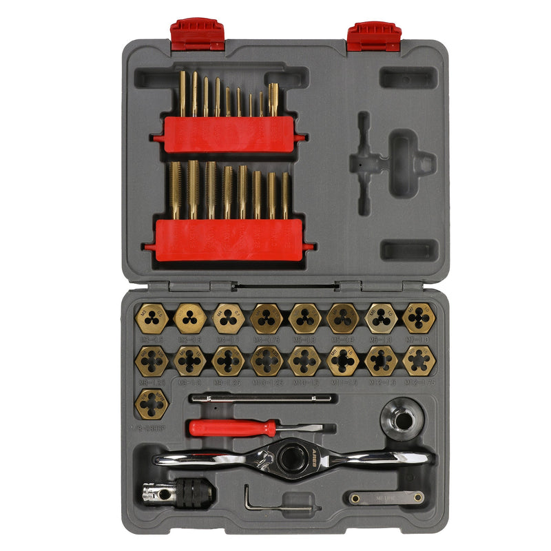 41-Piece Metric Ratcheting Tap and Die Set