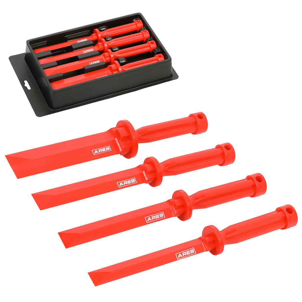 ARES 10083 - 4-Piece Non-Marring Scraper Chisel Set — ARES Tool
