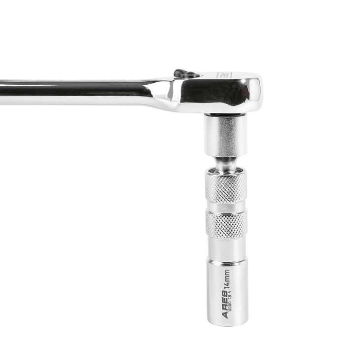 ARES 11000 - 14mm Thin Wall Magnetic Swivel Spark Plug Socket