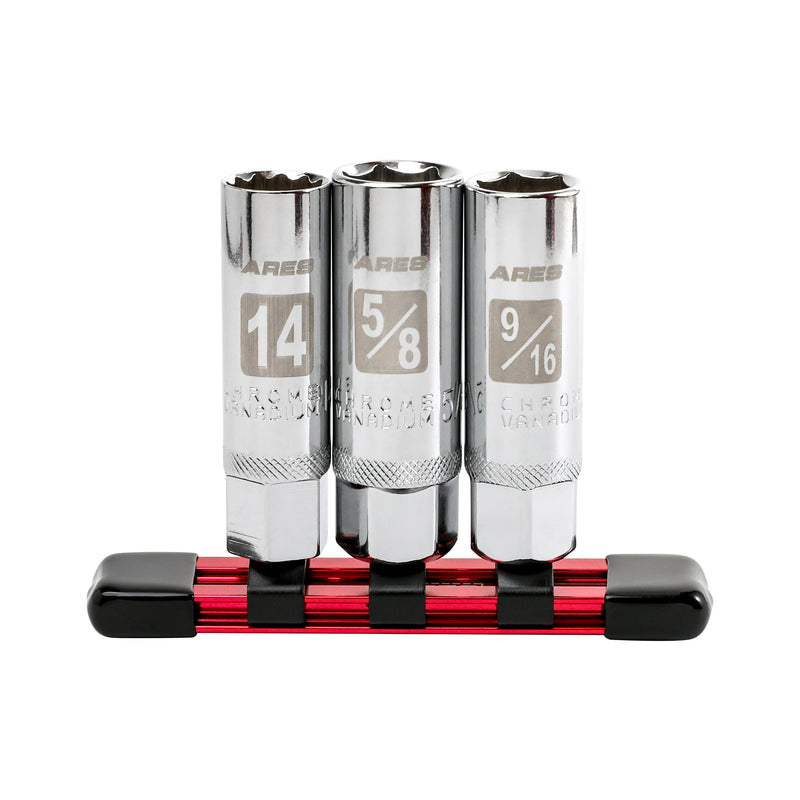 3-Piece Magnetic Spark Plug Socket Set
