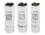 3-Piece Magnetic Spark Plug Socket Set