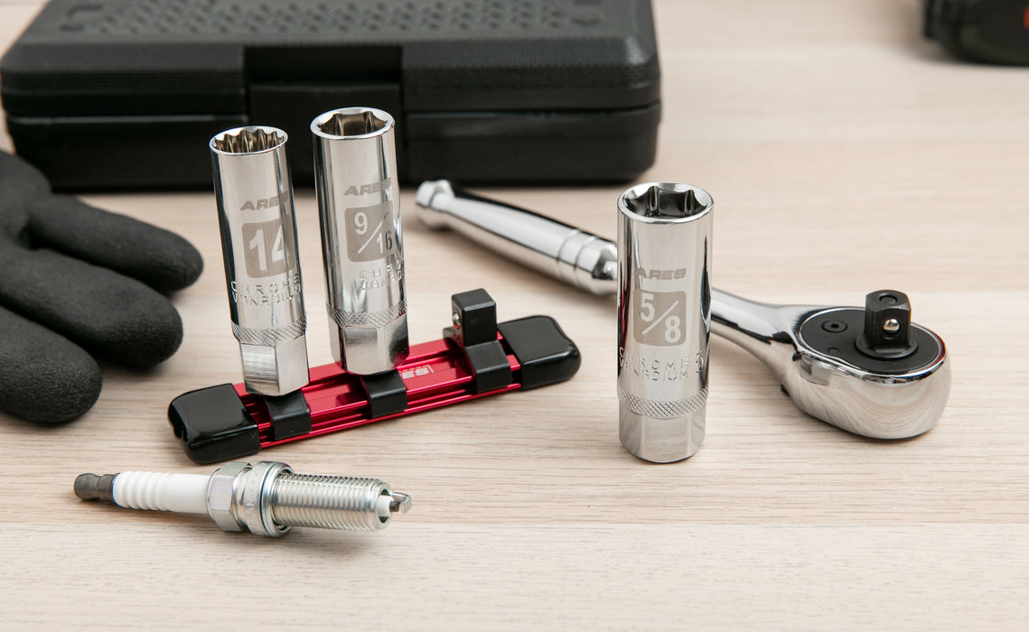 3-Piece Magnetic Spark Plug Socket Set