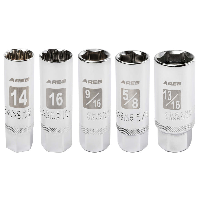 5-Piece Magnetic Spark Plug Socket Set