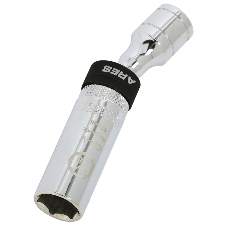 3/8-Inch Drive by 5/8-Inch Magnetic Swivel Spark Plug Socket