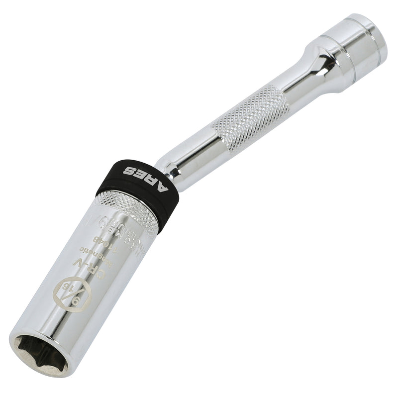 3/8-Inch Drive by 9/16-Inch Magnetic Swivel Spark Plug Socket