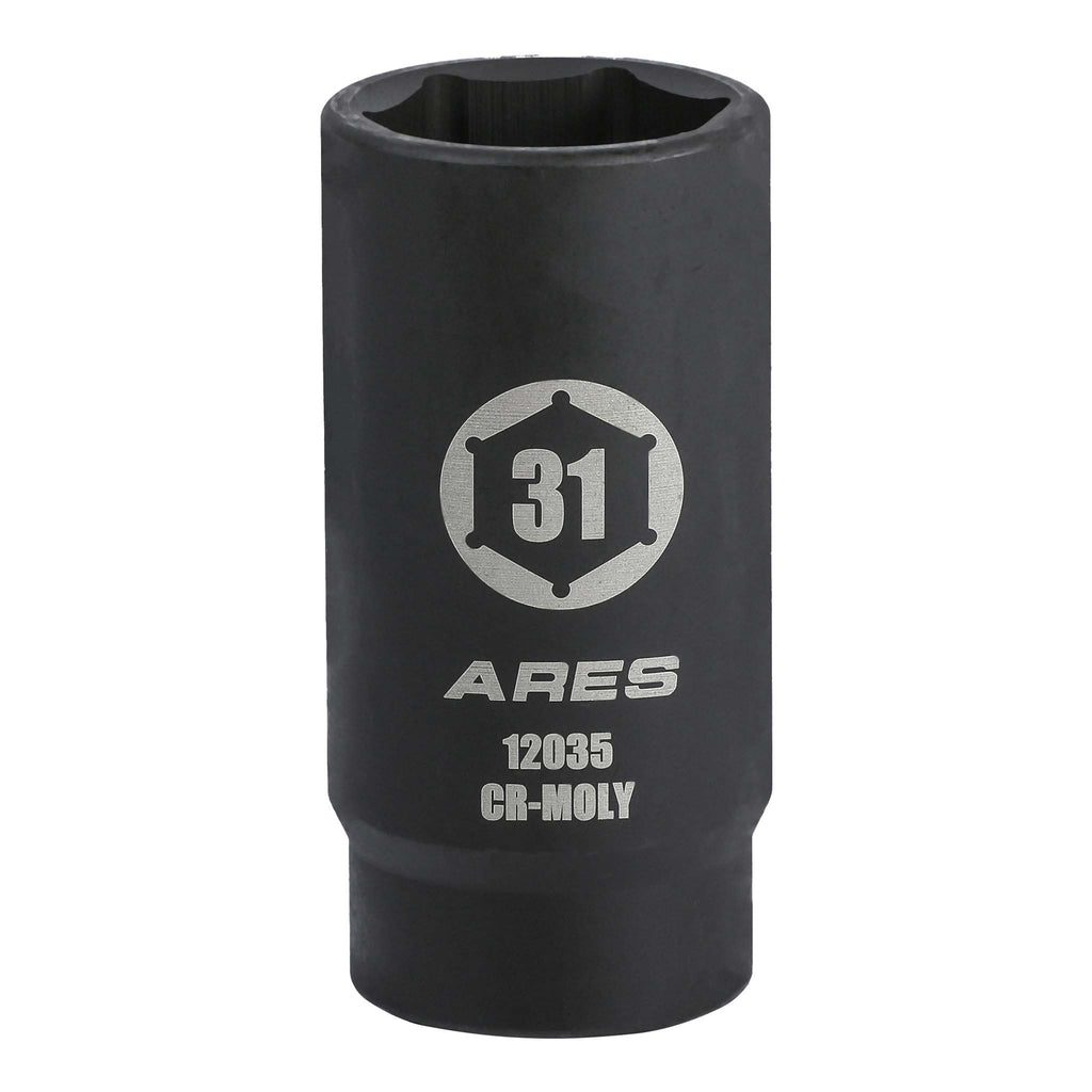 アース ARES 12035 - 31MM Axle Nut Socket (6 Point) — ARES Tool, MJD