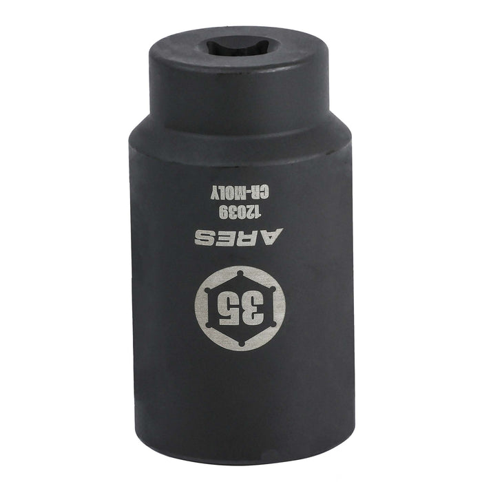 ARES 12039 - Dado para tuerca de eje de 35 mm (6 puntas)