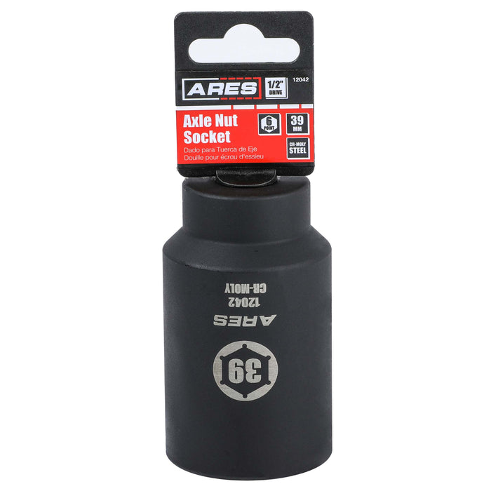 ARES 12042 - 39mm 1/2-Inch Drive 6 Point Axle Nut Socket