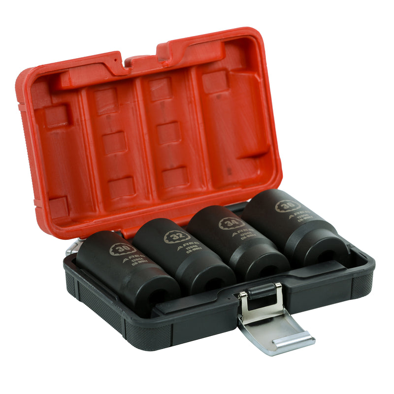 4-Piece Axle Nut Socket Set (12 Point)