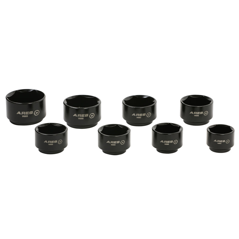 8-Piece 3/8-Inch Drive Low Profile Fuel and Oil Filter Socket Set