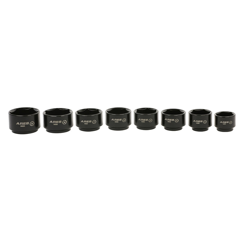 8-Piece 3/8-Inch Drive Low Profile Fuel and Oil Filter Socket Set