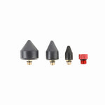 4-Piece Rubber Tip Nozzle Accessory Set for Any Air Blow Gun