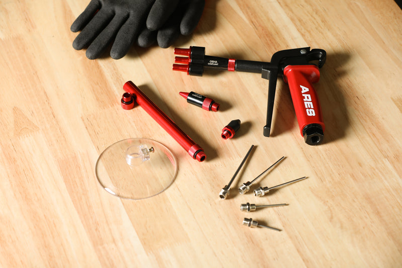 9-Piece Air Blow Gun Needle Nozzle and Tips Accessory Set