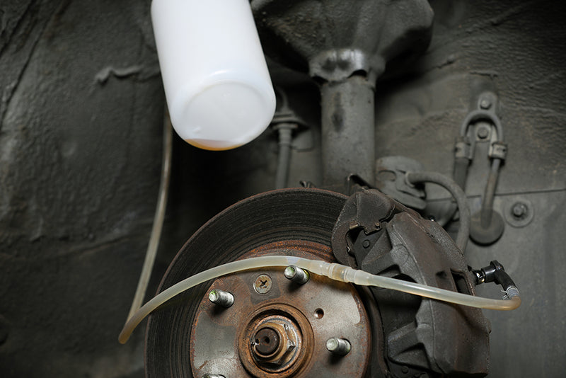 1L Brake Bleeding Fluid Reservoir Bottle with Check Valve