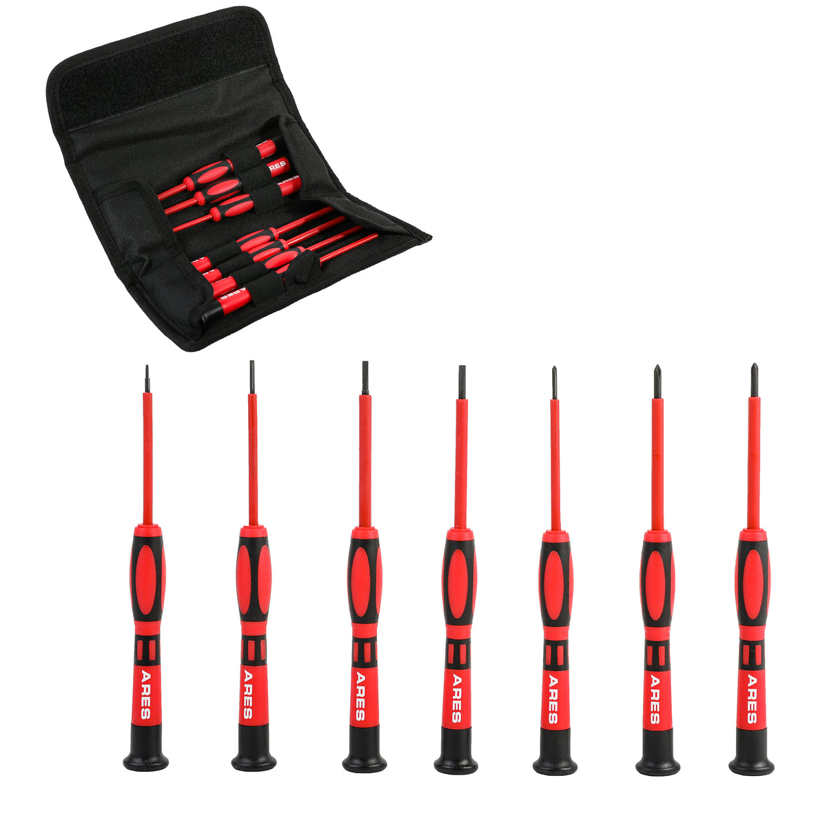 ARES 19000 - 7-Piece Precision Insulated Electrical Screwdriver