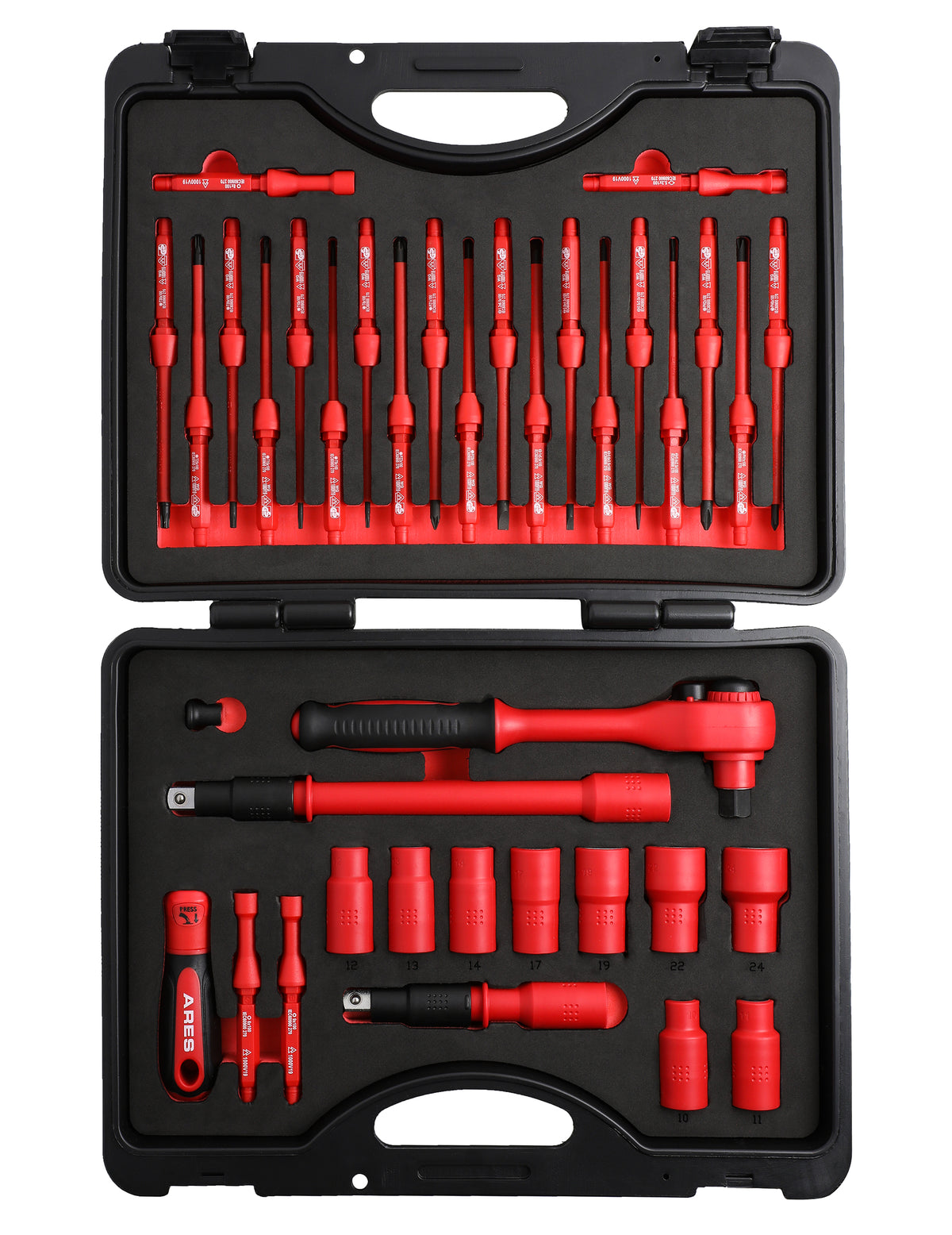ARES 19004 - 37-Piece Insulated Electrical Tool Set — ARES Tool