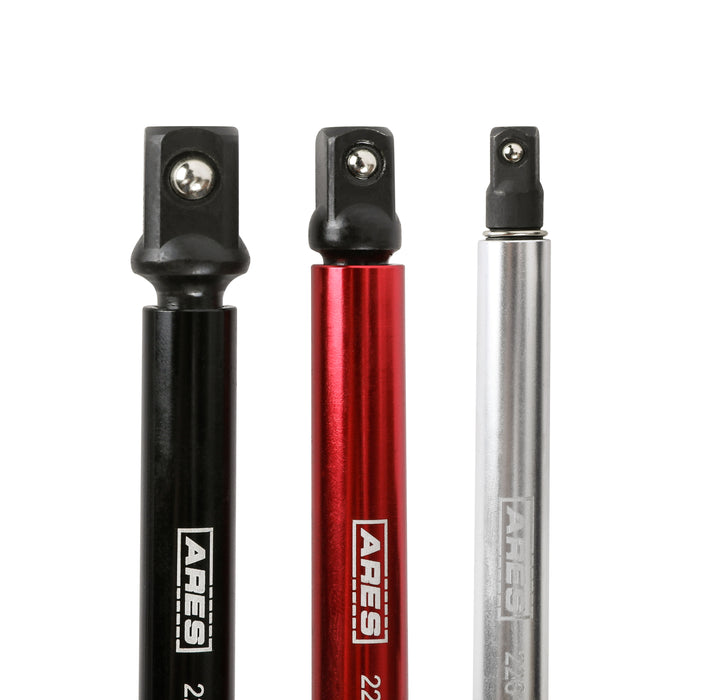 ARES 22013 - 6-Piece 3-Inch and 6-Inch Impact Grade Socket Adapter Set with Color Sleeve