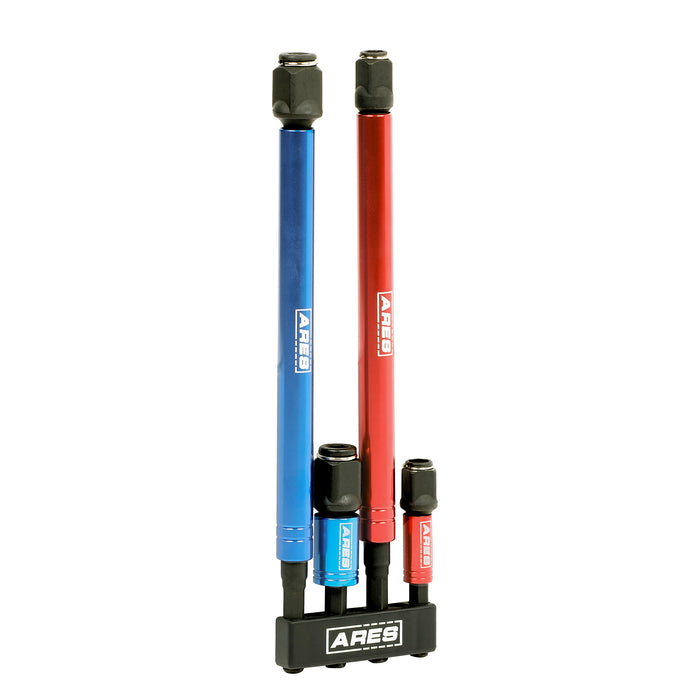 ARES 22028 - Juego de adaptadores de puntas y dados de impacto 2 en 1