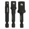 3-Piece 2-Inch Stubby Impact Grade Socket Adapter Set