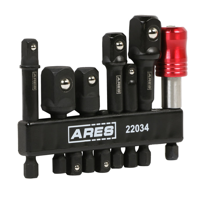 ARES 22034 - 9-Piece Impact Grade Socket Adapter and Bit Coupler Set