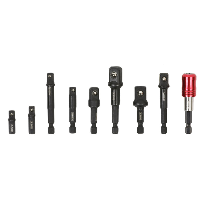 9-Piece Impact Grade Socket Adapter and Bit Coupler Set