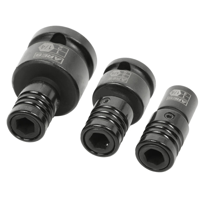 ARES 22035 - 3-Piece Impact Grade Quick Release Bit Holder Set